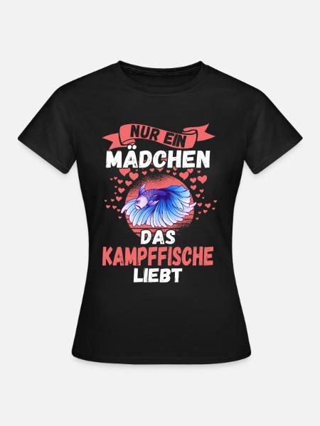 Fische Aquarium Kampffisch - Frauen T-Shirt - Schwarz