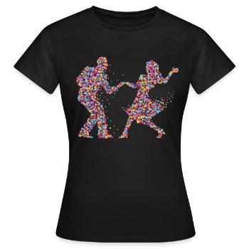 Couple Danse Danse Couple Cadeau Couple - T-shirt Femme - noir - Devant - AI Model Female 172 dark (172cm)