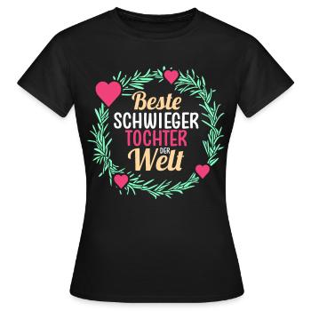 Schwiegertochter - Frauen T-Shirt - Schwarz - Vorne - AI Model Female 172 dark (172cm)