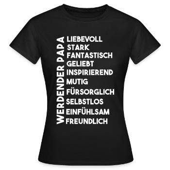 Werdender Papa - Frauen T-Shirt - Schwarz - Vorne - AI Model Female 172 dark (172cm)
