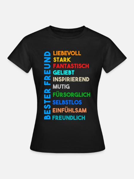 Bester Freund - Frauen T-Shirt - Schwarz