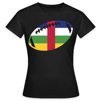 football République centrafricaine - T-shirt Femme - noir - Devant - AI Model Female 172 dark (172cm)