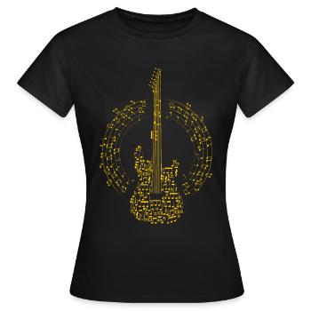 Guitariste Guitariste Guitariste Guitariste - T-shirt Femme - noir - Devant - AI Model Female 172 dark (172cm)