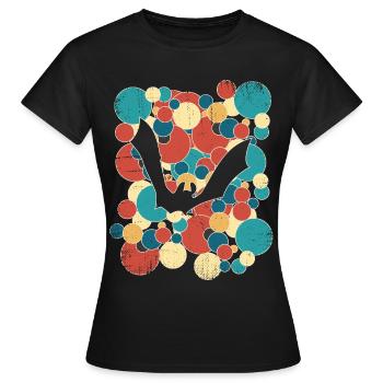 Bat Bats - Women's T-Shirt - black - Front - AI Model Female 172 dark (172cm)