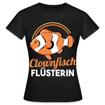 Clownfisch - Frauen T-Shirt - Schwarz - Vorne - AI Model Female 172 dark (172cm)