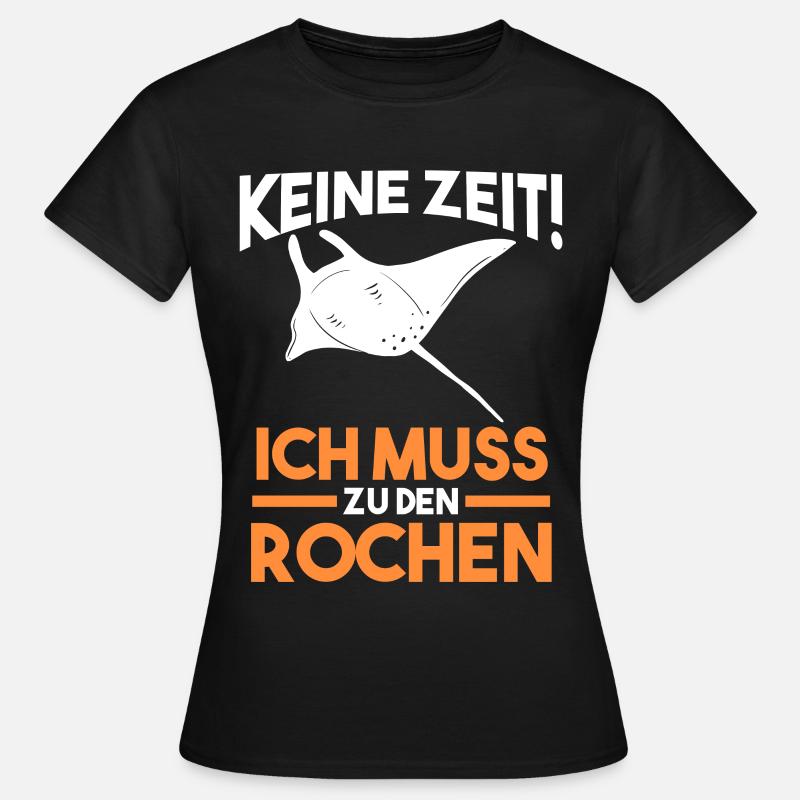 Rochen - Frauen T-Shirt - Schwarz