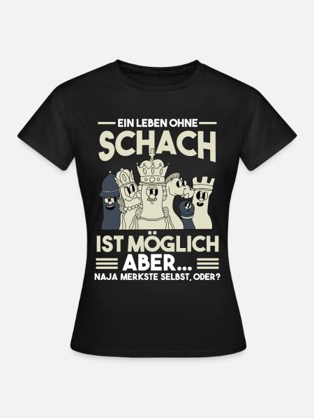 Schach - Frauen T-Shirt - Schwarz