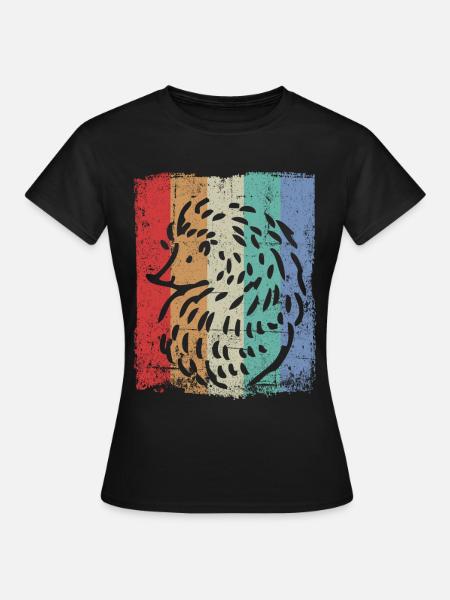 Igel - Frauen T-Shirt - Schwarz