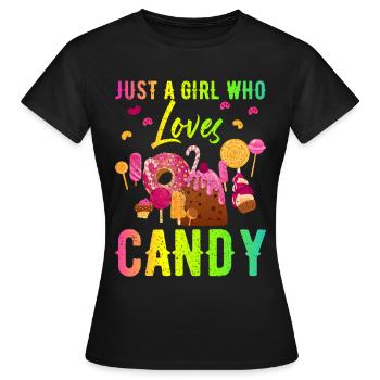 Sweets - Women's T-Shirt - black - Front - AI Model Female 172 dark (172cm)