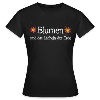 Garten Gärtner Gärtnerin Blumenbeet - Frauen T-Shirt - Schwarz - Vorne - AI Model Female 172 dark (172cm)