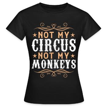 Cirque - T-shirt Femme - noir - Devant - AI Model Female 172 dark (172cm)