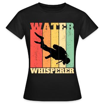 Plongeur plongeur plongeur - T-shirt Femme - noir - Devant - AI Model Female 172 dark (172cm)