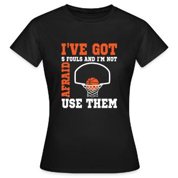 Basketball Basketball Basketball Team - Women's T-Shirt - black - Front - AI Model Female 172 dark (172cm)