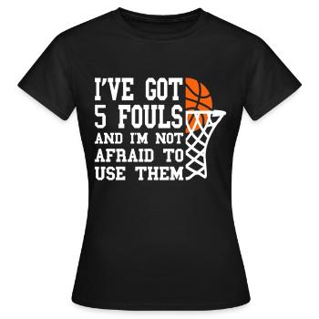 Basketball Basketball Basketball Team - Women's T-Shirt - black - Front - AI Model Female 172 dark (172cm)
