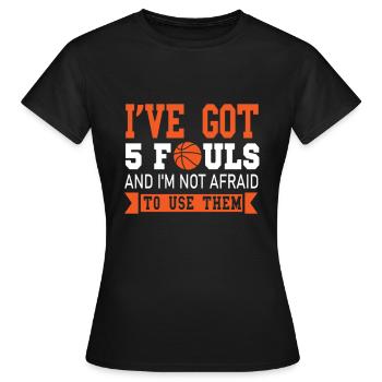 Basketball Basketball Basketball Team - Women's T-Shirt - black - Front - AI Model Female 172 dark (172cm)