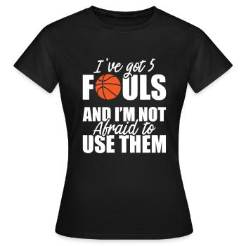 Basketball Basketball Basketball Team - Women's T-Shirt - black - Front - AI Model Female 172 dark (172cm)