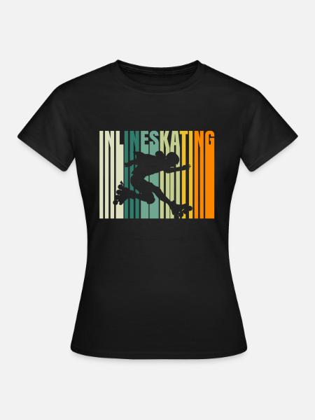 Inline Skater Inline Skating Inliner Rollerblades - Women's T-Shirt - black