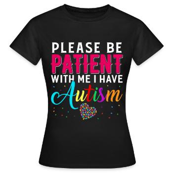 Autistic Autism Autistic Autistic Gift - Women's T-Shirt - black - Front - AI Model Female 172 dark (172cm)