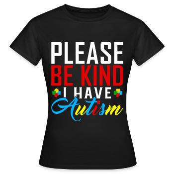 Autistic Autism Autistic Autistic Gift - Women's T-Shirt - black - Front - AI Model Female 172 dark (172cm)