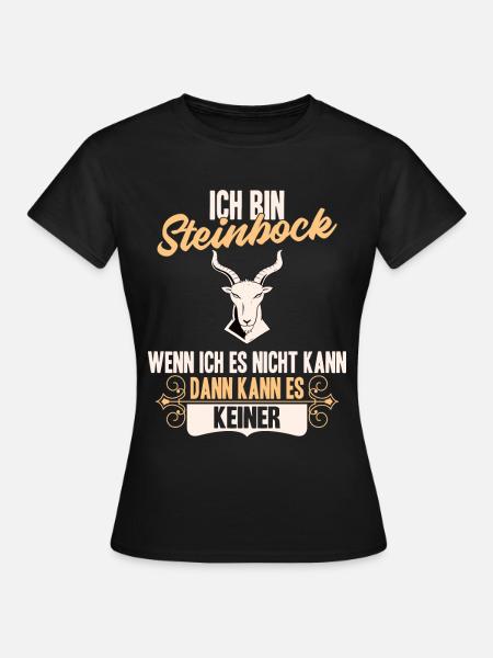 Sternzeichen Steinbock - Frauen T-Shirt - Schwarz