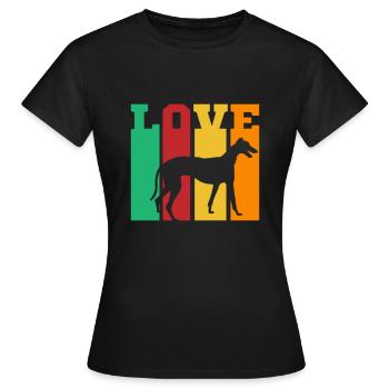 Greyhound Greyhound Gift - Women's T-Shirt - black - Front - AI Model Female 172 dark (172cm)