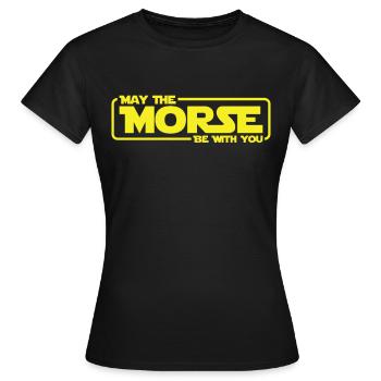 Funk Amateur Funker Funken Radio Hobby Geschenk - Frauen T-Shirt - Schwarz - Vorne - AI Model Female 172 dark (172cm)