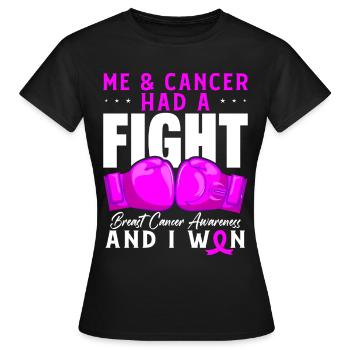 Krebs Chemotherapie Chemo Geschenk - Frauen T-Shirt - Schwarz - Vorne - AI Model Female 172 dark (172cm)