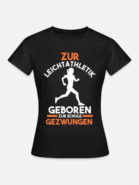 Leichtathletik - Frauen T-Shirt - Schwarz