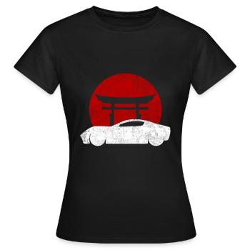Sportwagen Automobile Besitzer Luxuskarosse - Frauen T-Shirt - Schwarz - Vorne - AI Model Female 172 dark (172cm)