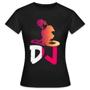 DISC-JOCKEY - T-shirt Femme - noir - Devant - AI Model Female 172 dark (172cm)