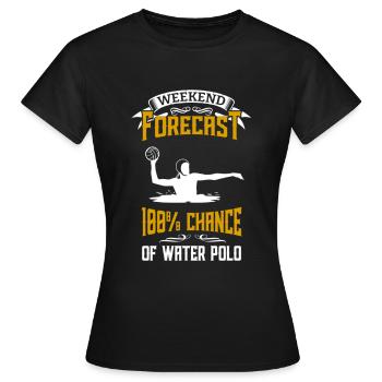 Water Polo Joueur de Water Polo Cadeau de Water Polo - T-shirt Femme - noir - Devant - AI Model Female 172 dark (172cm)
