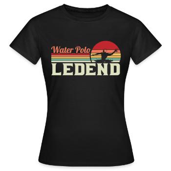 Water Polo Joueur de Water Polo Cadeau de Water Polo - T-shirt Femme - noir - Devant - AI Model Female 172 dark (172cm)