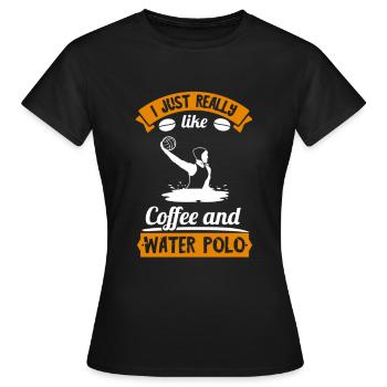 Water Polo Joueur de Water Polo Cadeau de Water Polo - T-shirt Femme - noir - Devant - AI Model Female 172 dark (172cm)