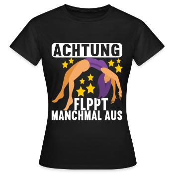 Turnen Turner - Frauen T-Shirt - Schwarz - Vorne - AI Model Female 172 dark (172cm)