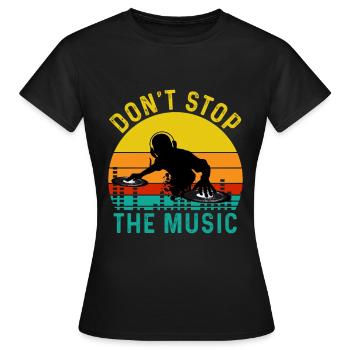 DJ Music Techno Dance Party Cadeau - T-shirt Femme - noir - Devant - AI Model Female 172 dark (172cm)