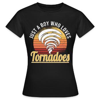 Tornadojäger Tornado Tornado Chaser Wirbelsturm - Frauen T-Shirt - Schwarz - Vorne - AI Model Female 172 dark (172cm)