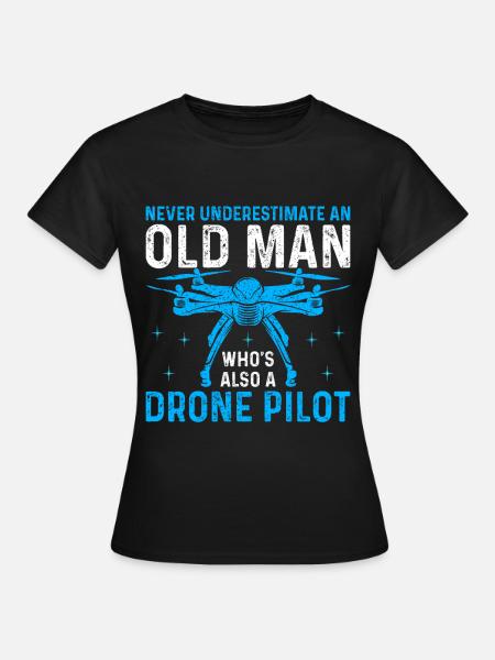 Drone - Dame-T-shirt - sort