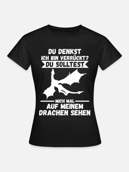 Drachen - Frauen T-Shirt - Schwarz