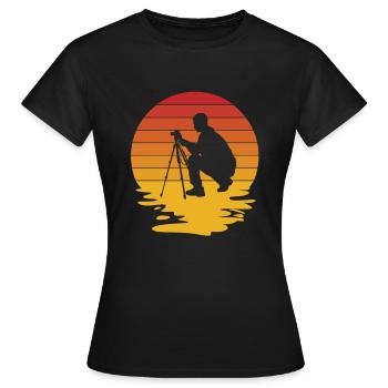 Photographe Photographe Photographie Photographie - T-shirt Femme - noir - Devant - AI Model Female 172 dark (172cm)