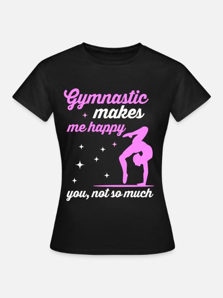 Gymnastik - Frauen T-Shirt - Schwarz