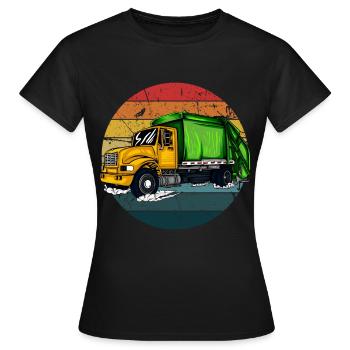 Müllmann Geschenk Müll Müllabfuhr Abfall Beruf - Frauen T-Shirt - Schwarz - Vorne - AI Model Female 172 dark (172cm)
