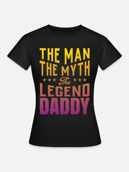 Vatertag - Dame-T-shirt - sort