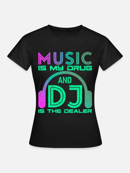DJ - Frauen T-Shirt - Schwarz