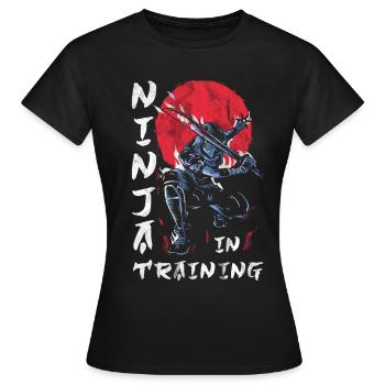 Ninja - T-shirt Femme - noir - Devant - AI Model Female 172 dark (172cm)