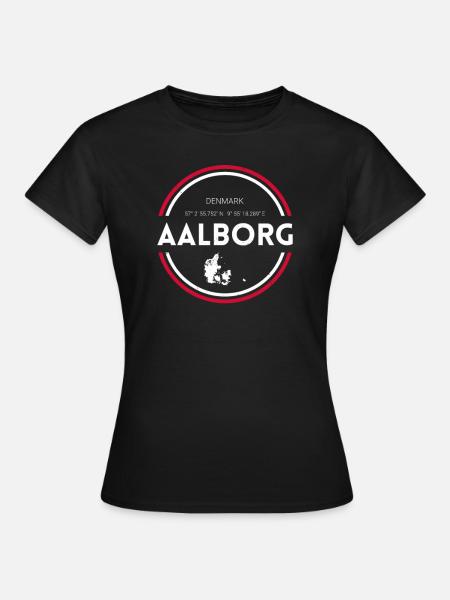 Aalborg I Denmark Holiday Motif for Danes - Women's T-Shirt - black
