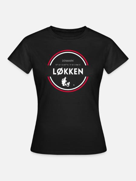 Løkken I Dänemark Urlaub Motiv für Dänen - Frauen T-Shirt - Schwarz