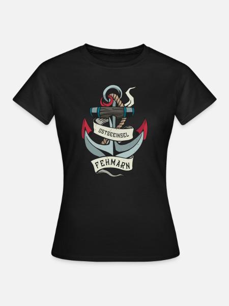 Insel Fehmarn I Sonneninsel Ostsee Ostholstein - Frauen T-Shirt - Schwarz