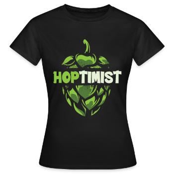 Beer Hops Brewery Brewing Brewery Craft Beer - Women's T-Shirt - black - Front - AI Model Female 172 dark (172cm)