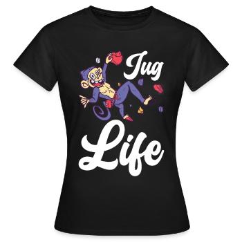 Grimpeurs Grimpeurs - T-shirt Femme - noir - Devant - AI Model Female 172 dark (172cm)