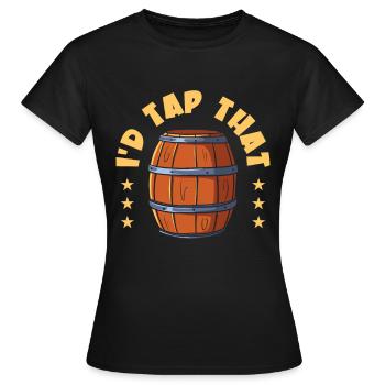 Beer Hops Brewery Brewing Brewery Craft Beer - Women's T-Shirt - black - Front - AI Model Female 172 dark (172cm)